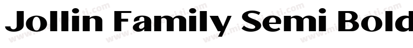 Jollin Family Semi Bold字体转换